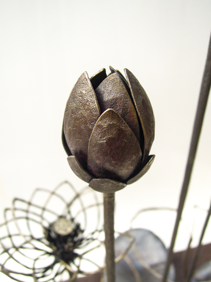 カセキの時間 「朝焼けに - ハス」 - Minori Art アートオブジェ