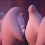 -P.Parade-ペンギンのアートオブジェは、1984年、千葉県海浜公園でのBay Park Funabashi Art展で初めてお目見えしました。その記録写真です。オーストラリアのフィリップ島に生息する世界で一番小さいペンギンフェアリーペンギン(コガタペンギン)と同じ大きさになっています。